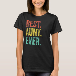  beste tante ooit retro tante mam moeder sterven t-shirt