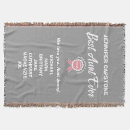  beste tante ooit roze lint deken