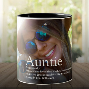 Beste tante ooit tante definitie foto tweekleurige koffiemok