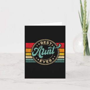 Beste tante ooit vintage retro Moederdag cadeau Kaart