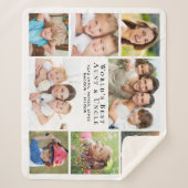 Beste Tante Oom Fotocollage Sherpa Deken (Voorkant)