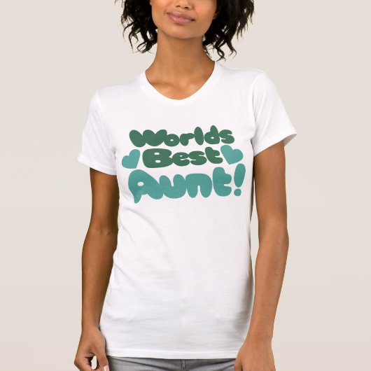 Beste tante op de wereld t-shirt (Voorkant)