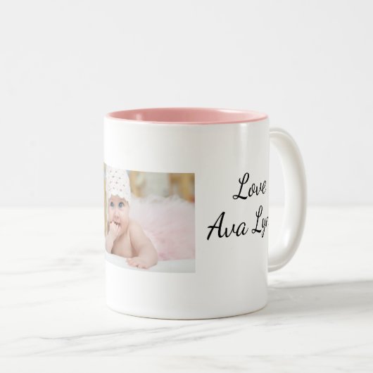 Beste tante (relatieve) cup tweekleurige koffiemok (Voorkant rechts)