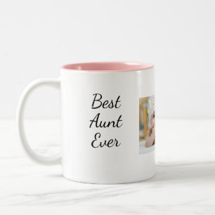 Beste tante (relatieve) cup tweekleurige koffiemok