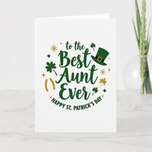 Beste Tante St. Patrick's Dag Kaart