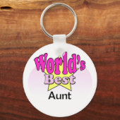 Beste tante ter wereld sleutelhanger (Voorkant)