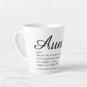 Beste tante ter wereld, tante-definitie chic schri latte mok (Linkerhoek)