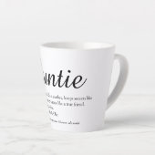Beste tante ter wereld, tante-definitie chic schri latte mok (Rechterhoek)