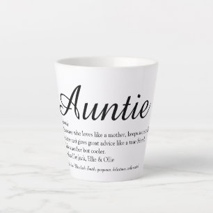 Beste tante ter wereld, tante-definitie chic schri latte mok