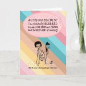 Beste Tante Verjaardag Kaart (Voorkant)