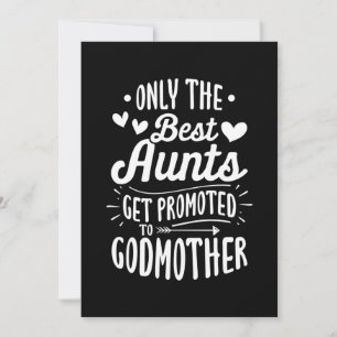 Beste tantes worden gepromoveerd tot godmoeder kaart