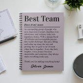 Beste Team Definition Custom Employee Appreciation Notitieboek