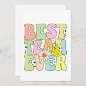 Beste team ooit bedankkaart (Voorkant / Achterkant)