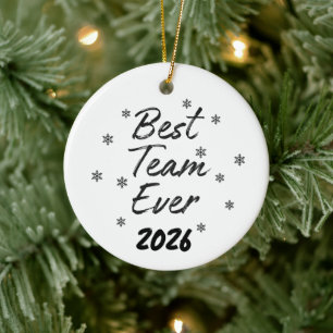 Beste team ooit collega keramisch ornament