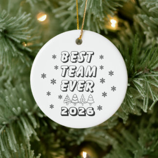 Beste Team Ooit Collega  Keramisch Ornament