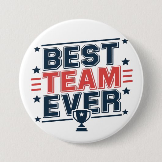 Beste team ooit ronde button 7,6 cm (Voorkant)