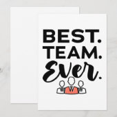 Beste team ooit, teamcadeaus voor medewerkers (Voorkant / Achterkant)