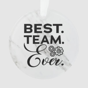 Beste team ooit, waardeverminderingen voor werknem ornament