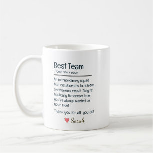 Beste Team Persoonlijke Waardering Koffiemok