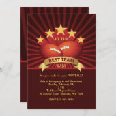 Beste Team Voetbal Feest Uitnodiging (Voorkant / Achterkant)