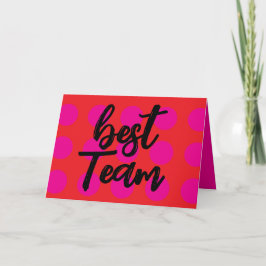 "Beste Team" Waardering Kaart voor Collega's