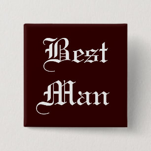 Beste tekst vierkante button 5,1 cm