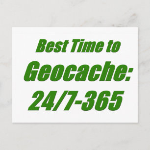 Beste Tijd aan Geocache Briefkaart
