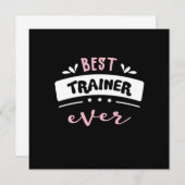 Beste trainer ooit-cadeauidee kaart (Voorkant / Achterkant)