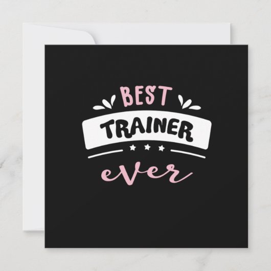 Beste trainer ooit-cadeauidee kaart (Voorkant)