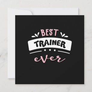 Beste trainer ooit-cadeauidee kaart