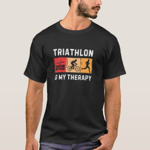 Beste Triathlon Art voor Mannen Vrouwen Triatleet  T-shirt
