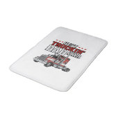 Beste Truckende Papa Ooit Vintage Truck T-Shirt On Badmat (Gekanteld)