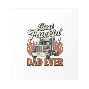 Beste Truckin Vader Ooit Vintage Truck Vader Shirt Notitieblok