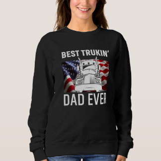 Beste trucking vader ooit t Shirt, grote truck en Trui