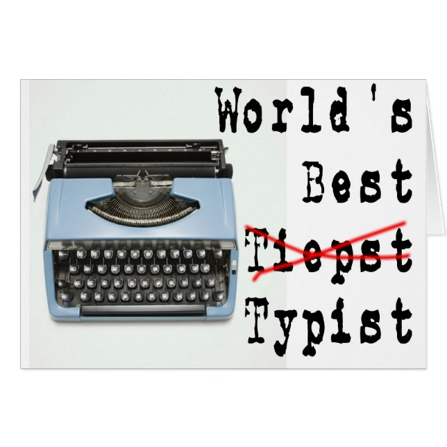 Beste typist ter wereld (Voorkant Horizontaal)