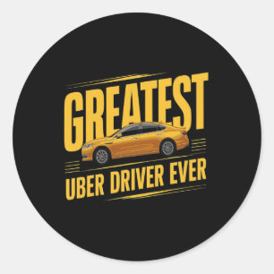 Beste Uber-chauffeur ooit Vaderdag 1 Ronde Sticker