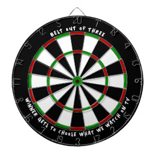"BESTE UIT DRIE" Custom Darts Game Winner Prize Dartbord