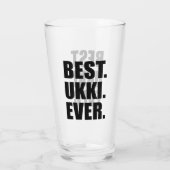 Beste Ukki ooit Finse grootvader Glas (Achterkant)