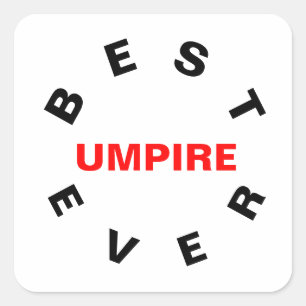 Beste UMPIRE ooit Vierkante Sticker