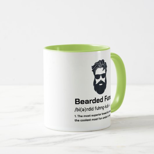 Beste Uncle Definition Funny Bearded Funcle Mok (Voorkant rechts)