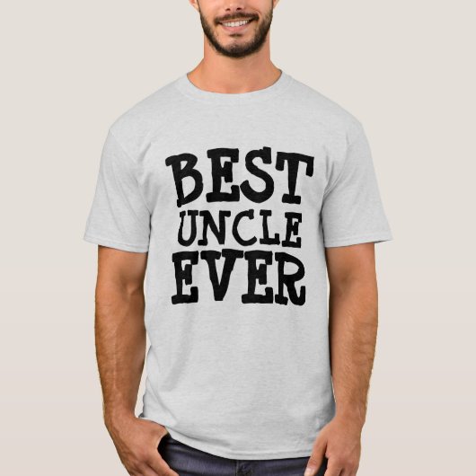 BESTE UNCLE EVER T-Shirts (Voorkant)