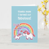 Beste Unicorn Mom Kaart (Gele Bloem)