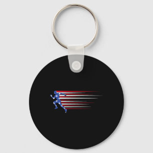 Beste Usa Amerikaanse Vlag Atletiek Geschenk Team Sleutelhanger