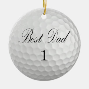 Beste vader 1 Golf Ball Keramisch Ornament