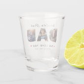 Beste vader 3 van de wereld Foto Collage Shot Glas (Achterkant)