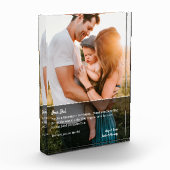 Beste vader aangepaste foto bericht aandenken (Links)