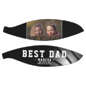 Beste vader Black Silver Ball Foto Vader Dag Basketbal (Panelen)