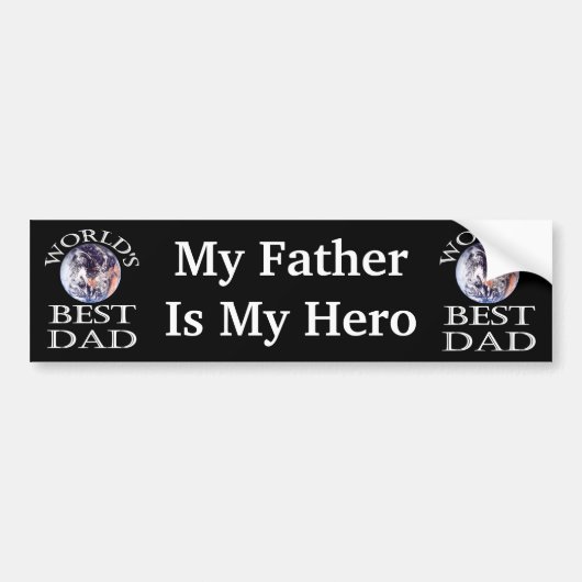 Beste vader bumpersticker (Voorkant)