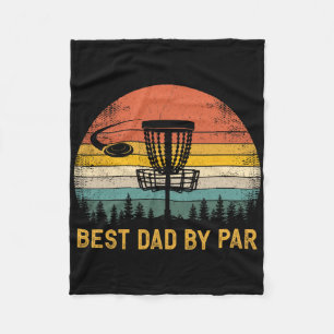 Beste Vader By Par - Disc Golf Vader Vaderdag Fleece Deken