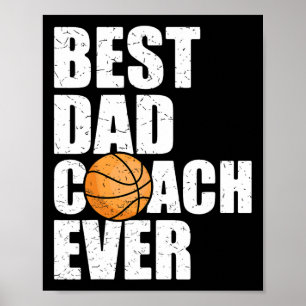 Beste vader coach ooit vader papa bysketbyll p poster
